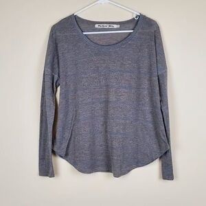 Michael Stars Charcoal Long Sleeve Top